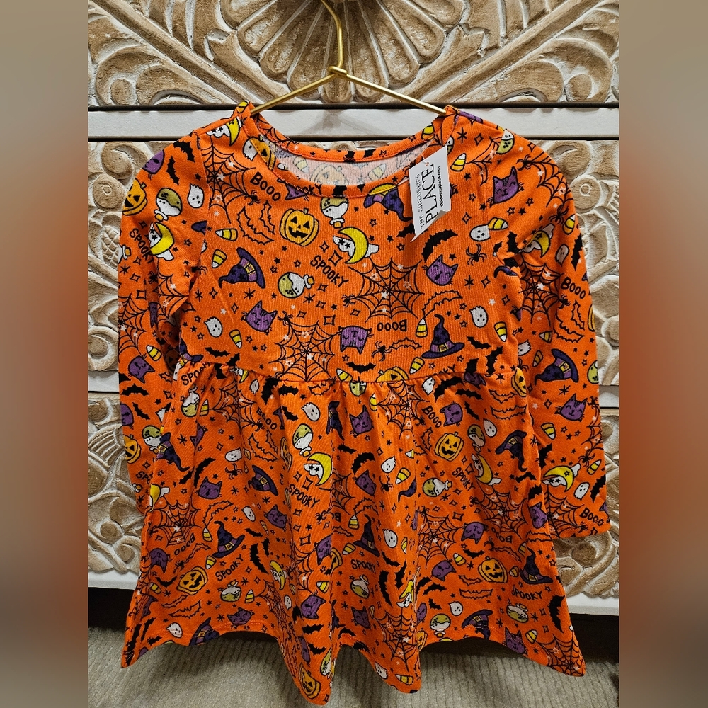 The Children's Place Halloween Dress - Orange NWT 2T